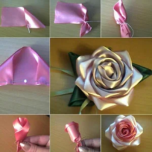 Ribbon Flower Tutorial Screenshot 0