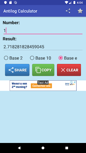 Log Antilog Calculator Screenshot 2