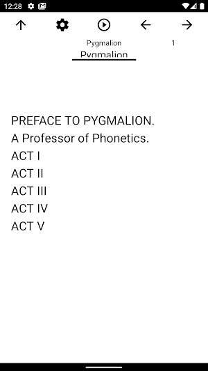 Book, Pygmalion Screenshot 1
