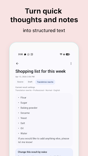 Retexta: Voice to Text AI Screenshot 2