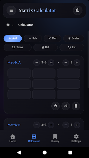 Matrix Calculator Screenshot 3