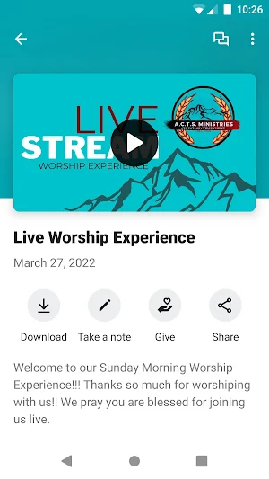 ACTS Ministries COGIC Screenshot 1