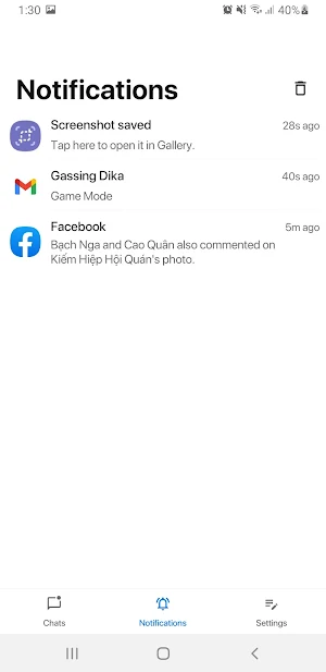 Unseen - Notification History Screenshot 1