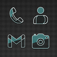 Glasstique Teal Icon Pack