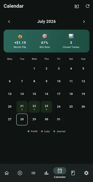 AlphaLog: Trade Journal Screenshot 3