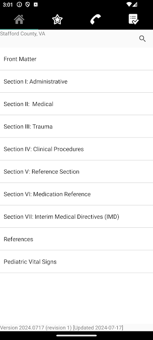 Stafford County EMS Protocols Screenshot 2