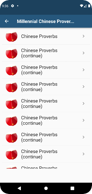 Millennial Chinese Proverbs Screenshot 1