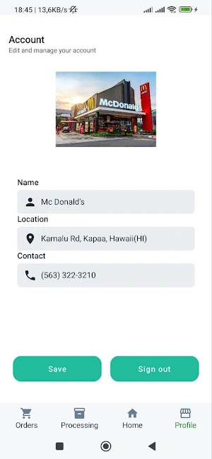 Food Sell and Delivery Screenshot 1