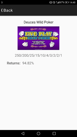 Video Poker PayTables by VideoPoker.com Screenshot 3
