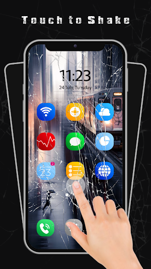 Broken Screen Wallpaper Prank Screenshot 1