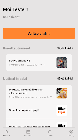 WiseGym Screenshot 1