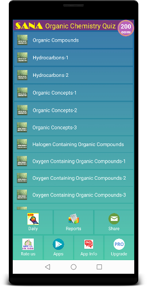 Organic Chemistry Quiz Screenshot 0