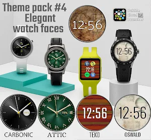 Elegant watch face pack 4 for Bubble Clouds Screenshot 1