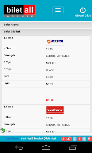 Biletall Acente Uygulaması Screenshot 3