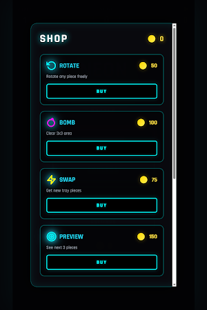 Neon Block Puzzle Screenshot 2