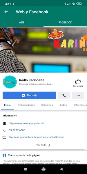 Radio Kariñosita Screenshot 1