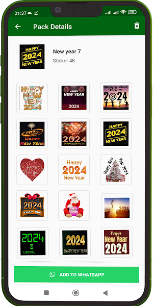 Happy New Year Stickers 2024 Screenshot 2