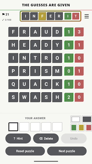 InferIt: Word Logic Game Screenshot 0