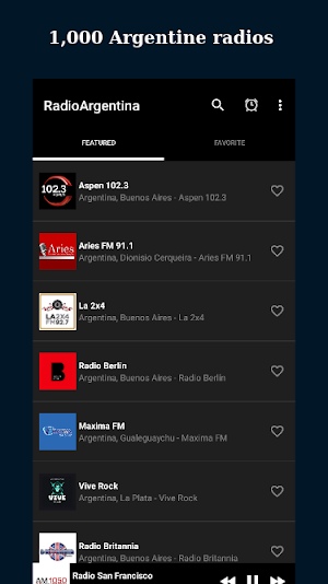 Online Radio Argentina: FM/AM Screenshot 0