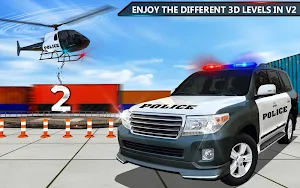 Police Jeep Spooky Stunt Parking 3D 2 Screenshot 0