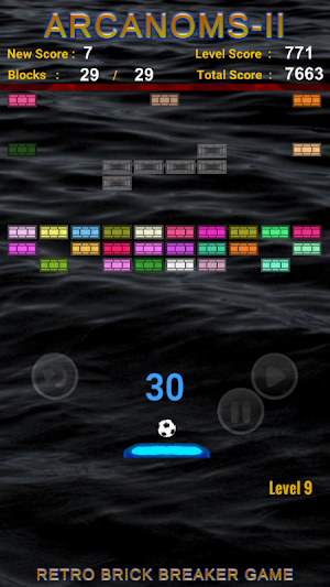 Brick Breaker Game Arcanoms-II Screenshot 2
