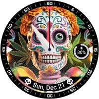 Colorful Skull Watch Face