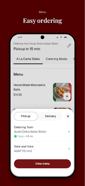 Gusto Dolce Italian Bistro Screenshot 2