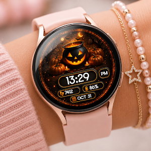 Pumpkin Cauldron Watch Face Screenshot 3