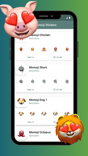 Animal Memoji Stickers Screenshot 3