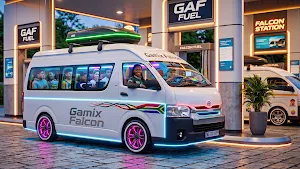 City Mini Coach Van Driving 3D Screenshot 0