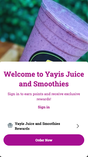 Yayis Juice and Smoothies Screenshot 0