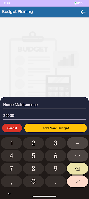 Budget Planner Screenshot 1