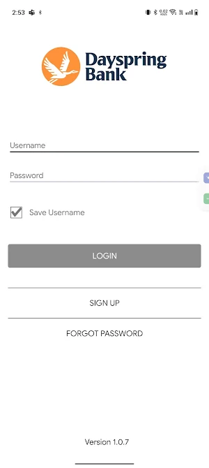 Dayspring Mobile Deposit Screenshot 1