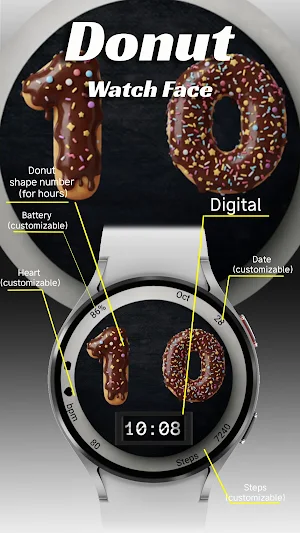 Donut - Watch Face Screenshot 1