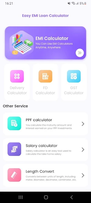 Easy EMI Loan Calculator Screenshot 0