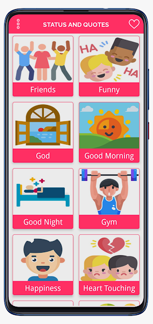 Status and Quotes: SMS Screenshot 1