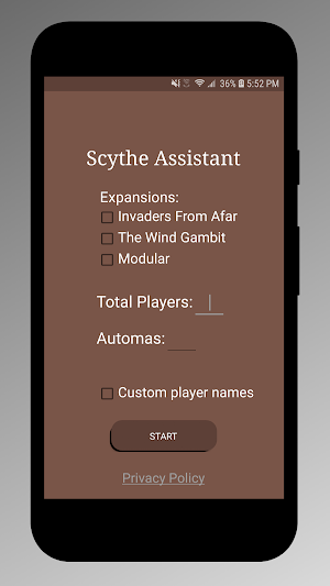 Scythe Board Game Assistant Screenshot 0