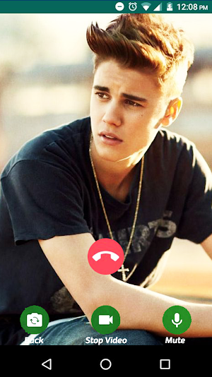 Justin Bieber Fake Chat & Video Call Screenshot 2