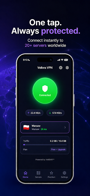 Veilora VPN: Fast & Secure Screenshot 0