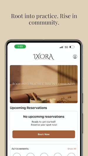 Ixora, Mobile Wellness Screenshot 1