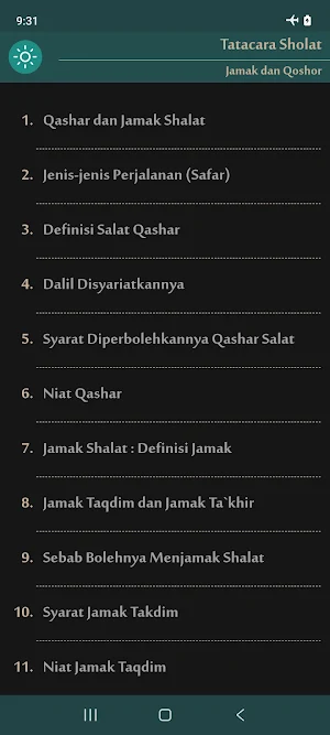Sholat Jama dan Qashar Screenshot 2