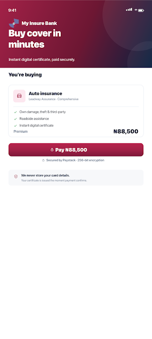 My Insure Bank Screenshot 2