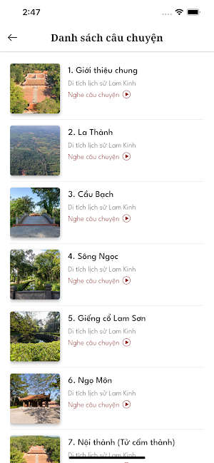 Lam Kinh Audioguide Screenshot 1