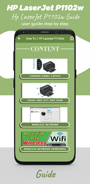 HP Laserjet P1102w Wifi Guide Screenshot 0