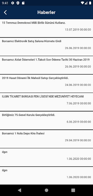 Ilgın Ticaret Borsası Screenshot 1