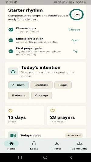 FaithFocus: Prayer & Focus Screenshot 1