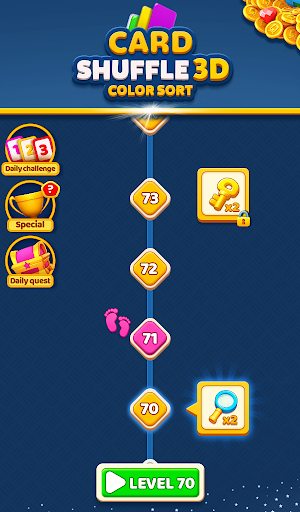 Card Shuffle 3D : Color Sort Screenshot 0