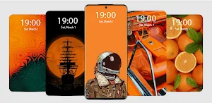 Orange Live Wallpaper Parallax Screenshot 0