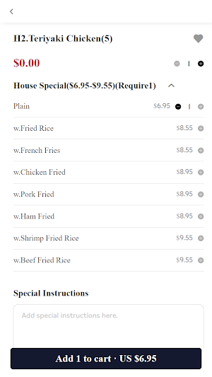 Hong Kong Chinese Restaurant Screenshot 0