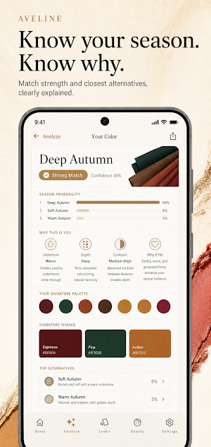 Aveline: Beauty & Style OS Screenshot 2